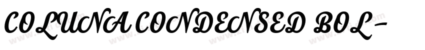 COLUNA CONDENSED BOL字体转换